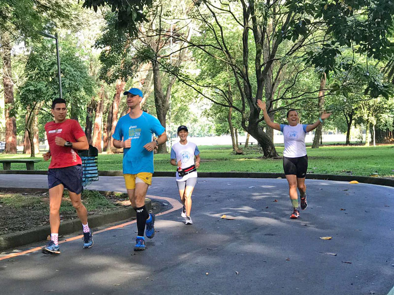 marathon runners in Brazil