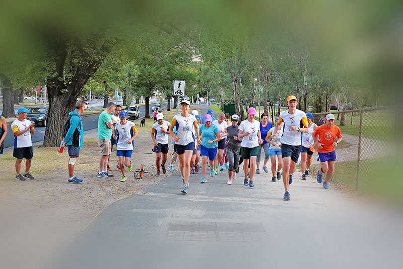 Marathon in Australia, where temperatures rose to mid 30s