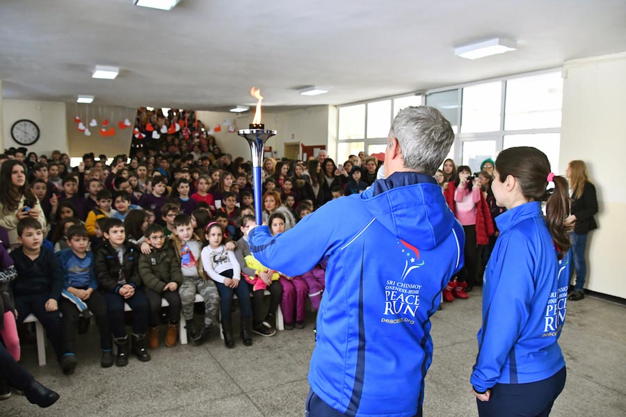 The Peace Run Torch